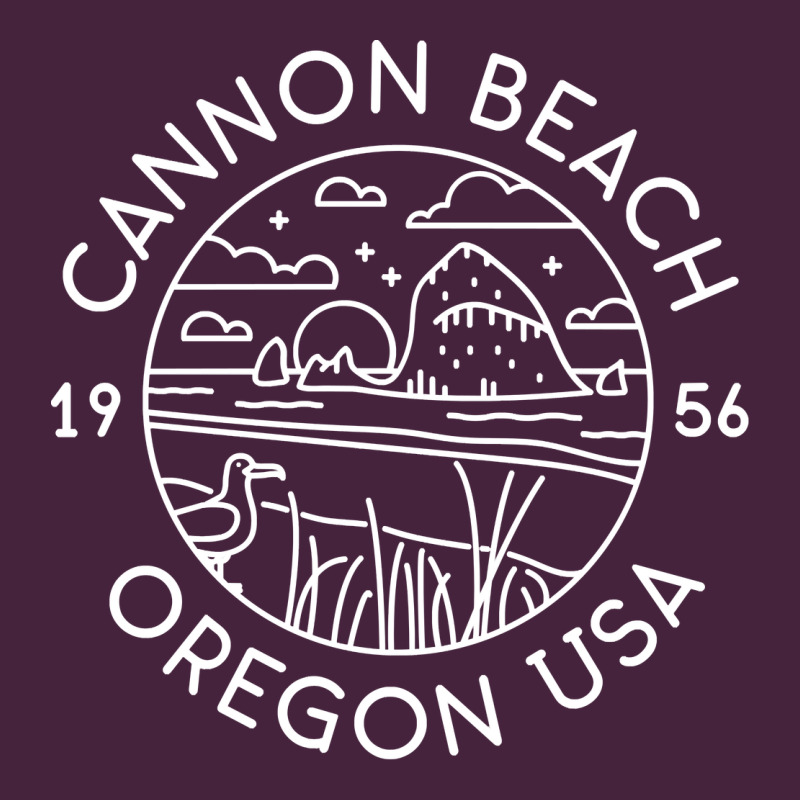 Cannon Beach 1956 Oregon Clatsop Sweatshirt Long Sleeve Tee by linhVisuals | Teevron