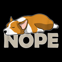 Nope Lazy Corgi Long Sleeve Tee | Teevron