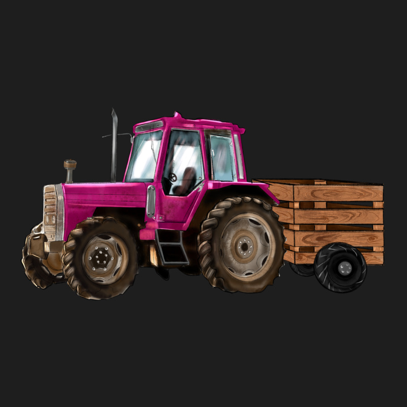 Pink Farm Tractor Heavyweight Hoodie by RanaPortraitStore | Teevron