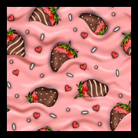 Valentines Day Strawberries In Cream Seamless Pattern Ladies Tee | Teevron