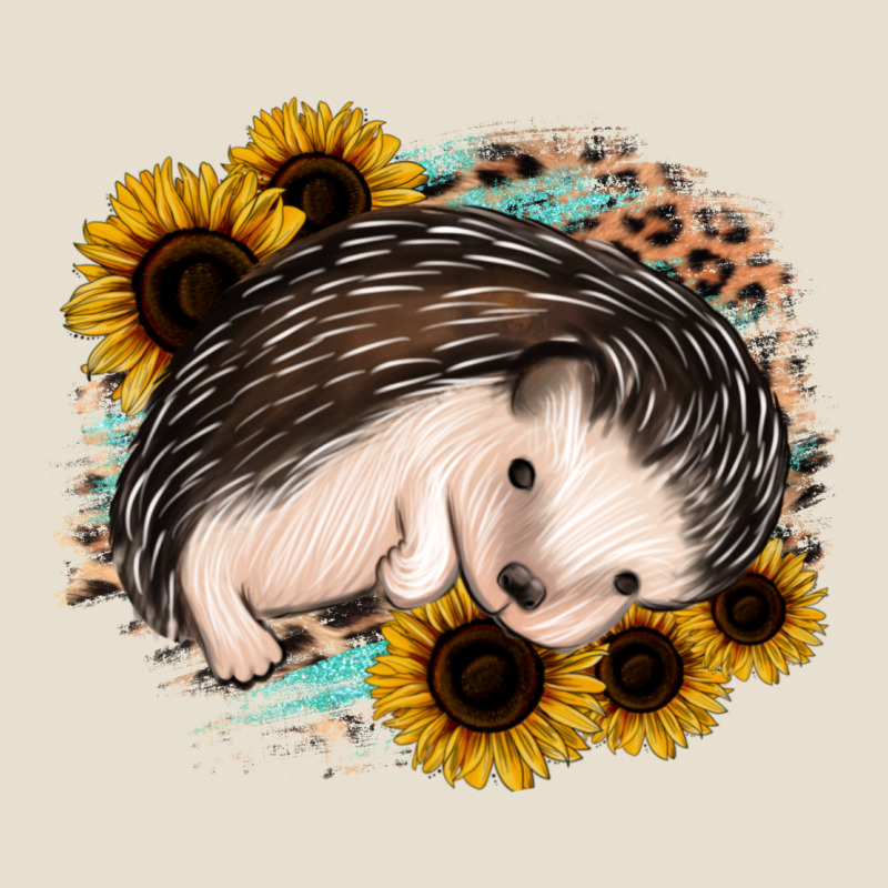 Sleeping Hedgehog Sunflower Leopard Urban Heavy Tee by Jasminsmagicworld | Teevron