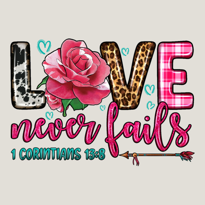 Love Never Fails Heavy Core Tee by OliviaCreatesArt | Teevron
