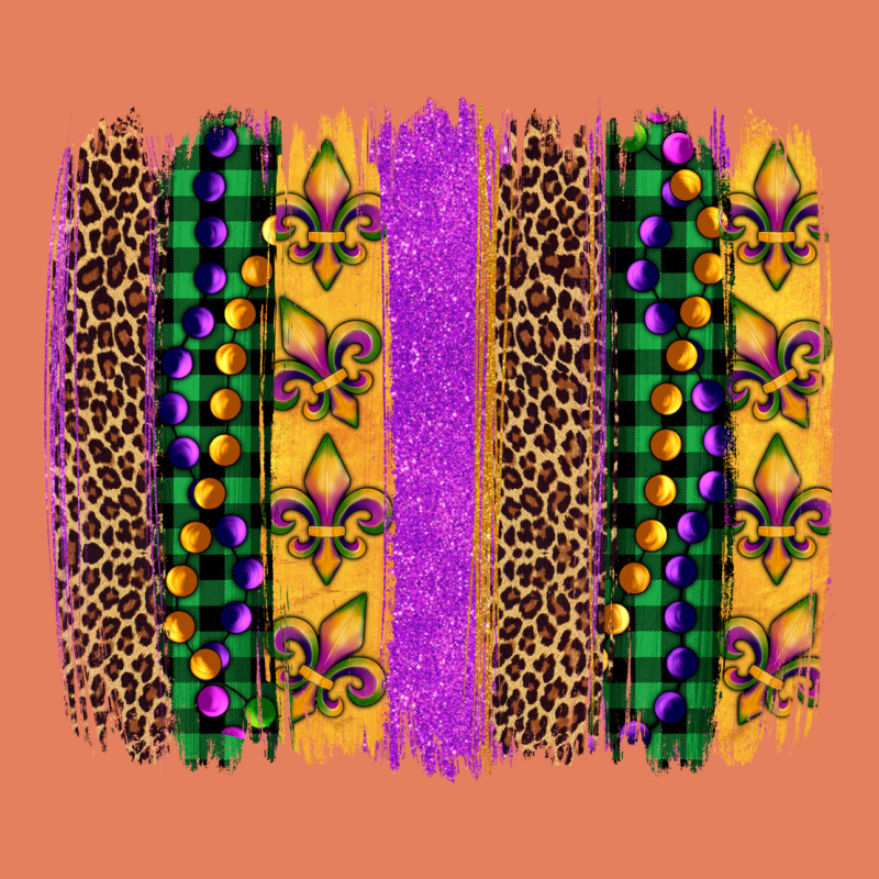 Mardi Gras Fleur De Lis And Beads Brush Stroke Classic Tee by Artiststas | Teevron