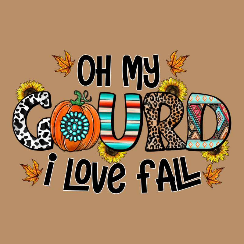 Oh My Gourd I Love Fall Vintage Hoodie by CowhideDigitalArt | Teevron
