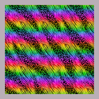 Neon Rainbow Leopard Zebra Seamless Pattern Vintage Tee | Teevron