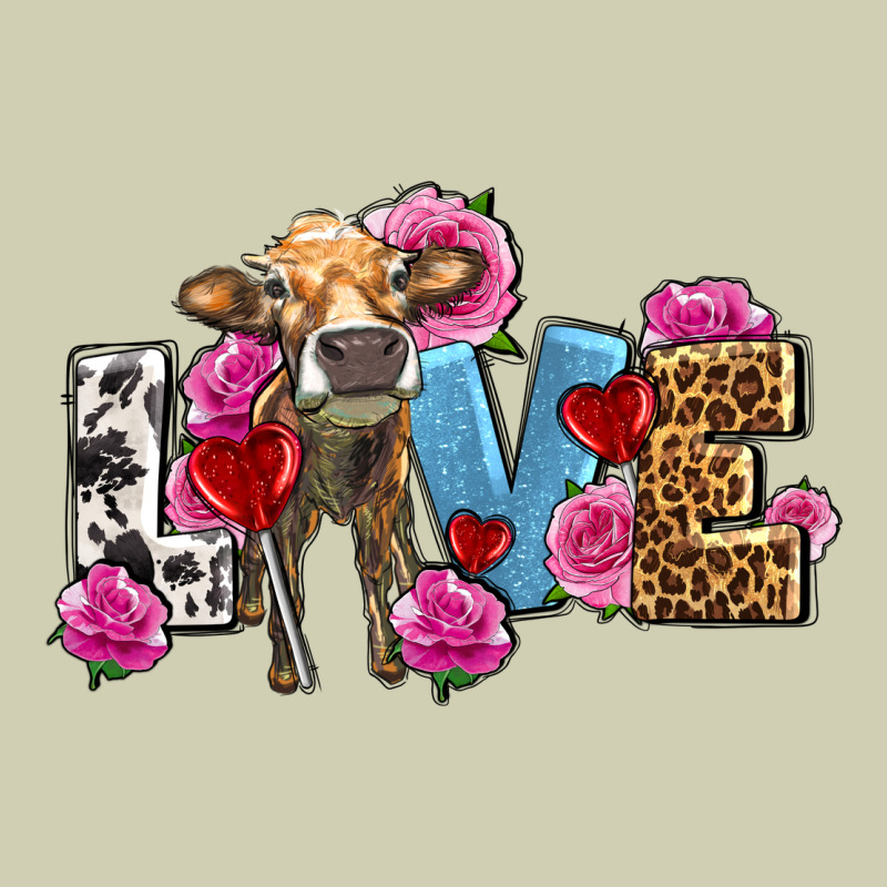 Love With Cow Olivia Heavy Core Tee by OliviaCreatesArt | Teevron