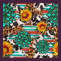 Gemstone Sunflower Cowhide Leopard Seamles Pattern Premium Tee | Teevron