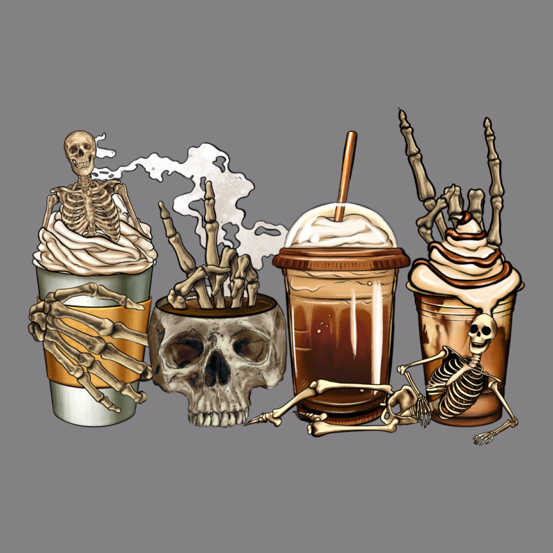 Skeleton Coffee Heavyweight Hoodie by Jasminsmagicworld | Teevron