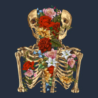 Flower Skeleton Zipper Hoodie | Teevron