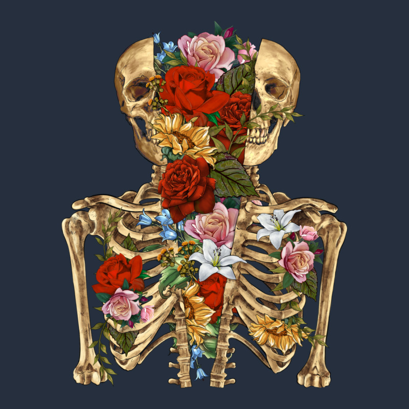 Flower Skeleton Zipper Hoodie by RanaPortraitStore | Teevron