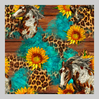 Western Horse And Sunflower Seamless Pattern Premium Tee | Teevron