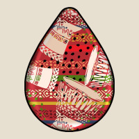African Fabric Pattern Teardrop Earrings 3 Urban Heavy Tee | Teevron