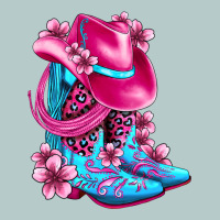 Valentine Cowboy Boots And Hat Olivia Heavy Core Tee | Teevron