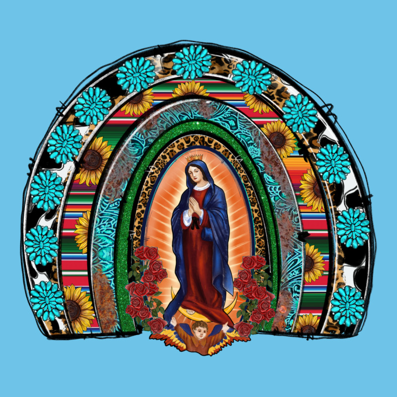 Lady Of Guadalupe Rainbow Premium Sweatshirt by RanaPortraitStore | Teevron