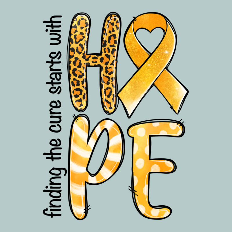 Finding The Cure Starts With Hope Childhood Cancer Awareness Heavy Core Tee by Jasminsmagicworld | Teevron