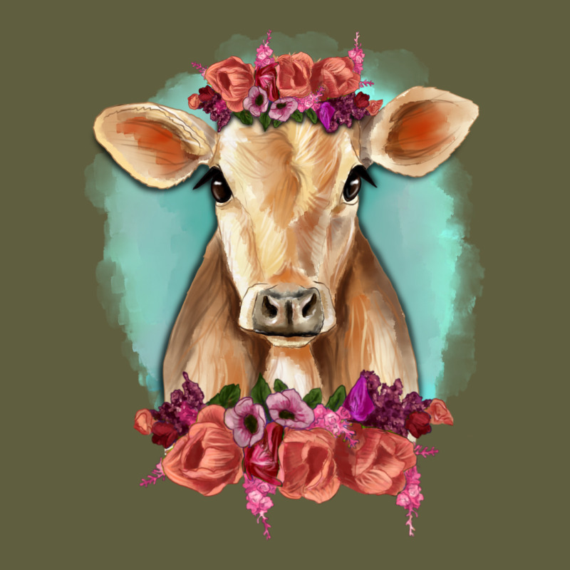 Floral Cow Vintage Tee by RanaPortraitStore | Teevron