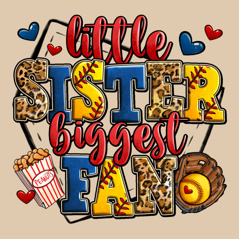 Little Sister Biggest Fan Softball Heavyweight Sweatshirt by Jasminsmagicworld | Teevron