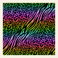 Neon Glitter Safari Seamless Pattern Vintage Tee | Teevron