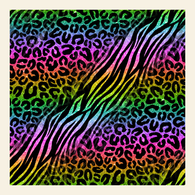 Neon Glitter Safari Seamless Pattern Vintage Tee by BundleAndBundleShop | Teevron