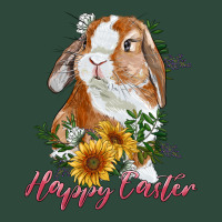 Happy Easter With Bunny And Sunflowers Zipper Hoodie | Teevron