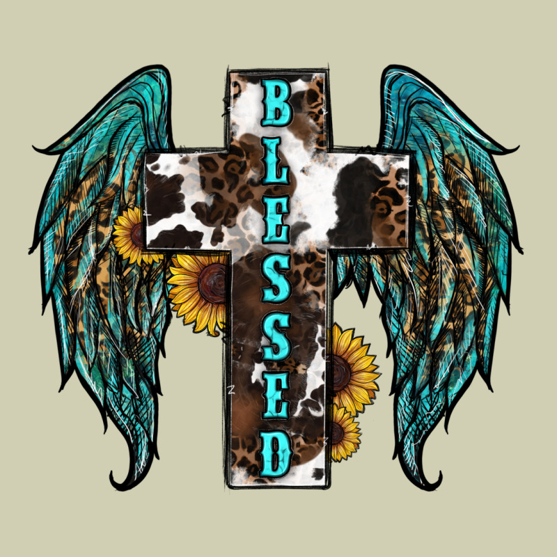Western Wings Cross Blessed Heavy Core Tee by RanaPortraitStore | Teevron