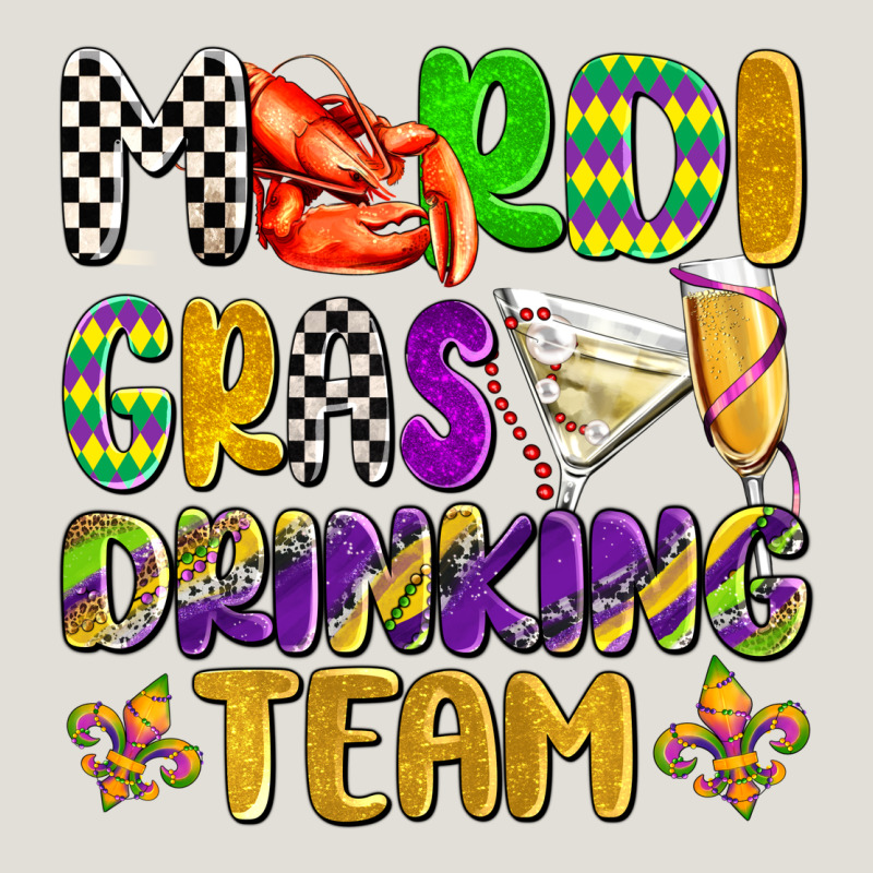 Mardi Gras Drinking Team With Glasses Olivia Heavy Core Tee by OliviaCreatesArt | Teevron