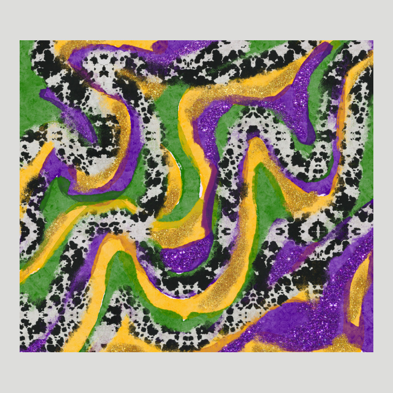 Mardi Gras Cowhide Zipper Hoodie by RanaPortraitStore | Teevron