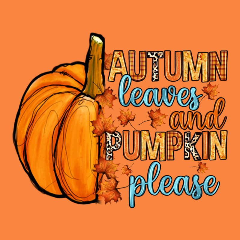 Autumn Leaves And Pumpkin Please Premium Sweatshirt by RanaPortraitStore | Teevron