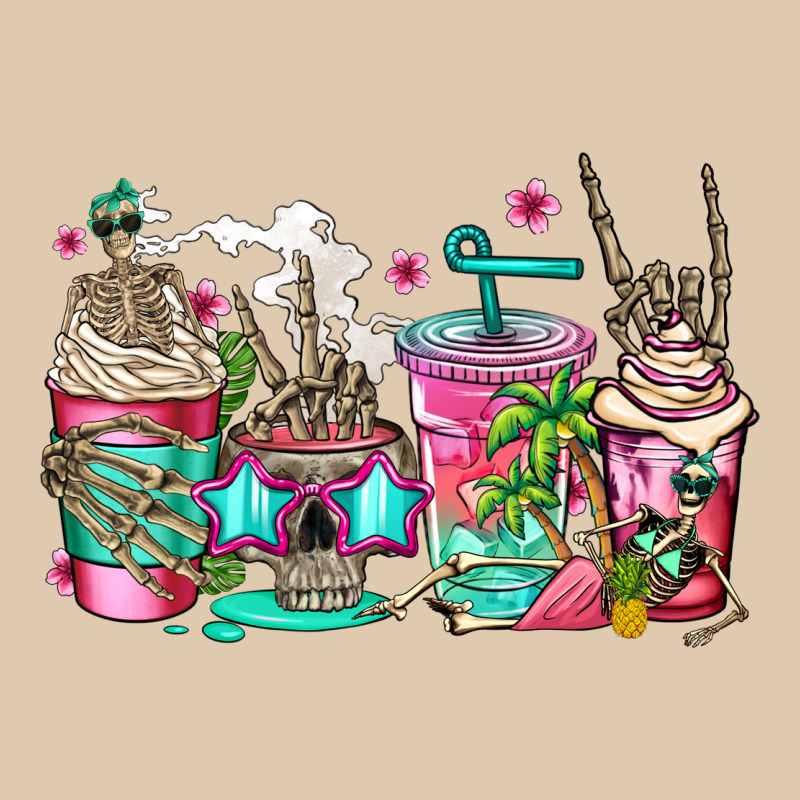 Skeleton Summer Coffee Cups Heavyweight Sweatshirt by Jasminsmagicworld | Teevron