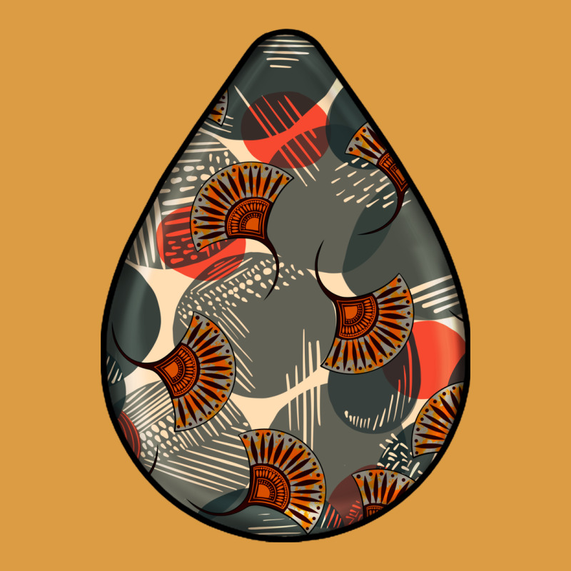 African Fabric Pattern Teardrop Earrings Urban Heavy Tee by BundleAndBundleShop | Teevron