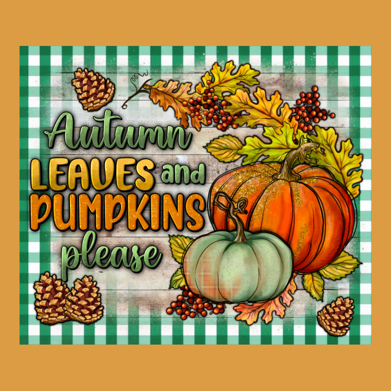 Autumn Leaves And Pumpkins Please Mouse Pad Urban Heavy Tee by BundleAndBundleShop | Teevron