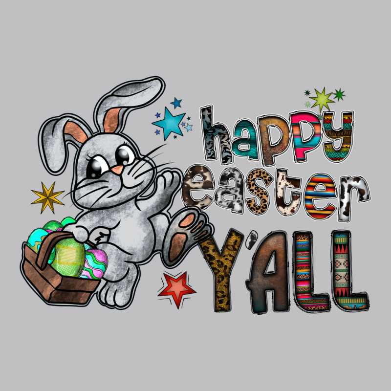 Happy Easter Y'all Long Sleeve Tee by CowhideDigitalArt | Teevron