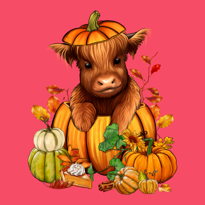 Fall Autumn Heifer Pumpkin Premium Sweatshirt by RanaPortraitStore | Teevron