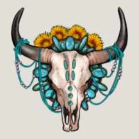 Sunflower Gemstone Bull Skull Heavy Core Tee | Teevron