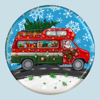 Santa Claus With Retro Van  Christmas Ornament Ladies Tee | Teevron
