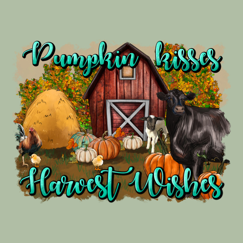 Pumpkin Kisses Harvest Wishes Urban Heavy Tee by BundleAndBundleShop | Teevron
