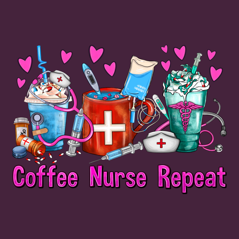 Coffee Nurse Repeat Nurse Coffee Cups Premium Tee by FaDigitalArtStudio | Teevron