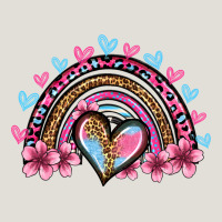 Valentine's Day Rainbow Heart Olivia Heavy Core Tee | Teevron