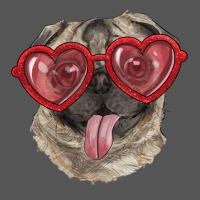 Pug With Love Glasses Zipper Hoodie | Teevron