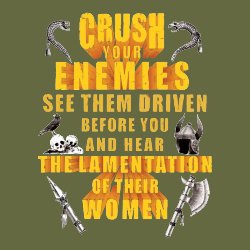 Crushs Your Enemies Merch Long Sleeve Tee by baoMotion | Teevron