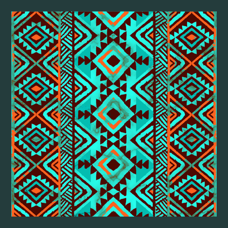 Aztec Turquoise Pattern Classic Tee by CowCowDesign | Teevron