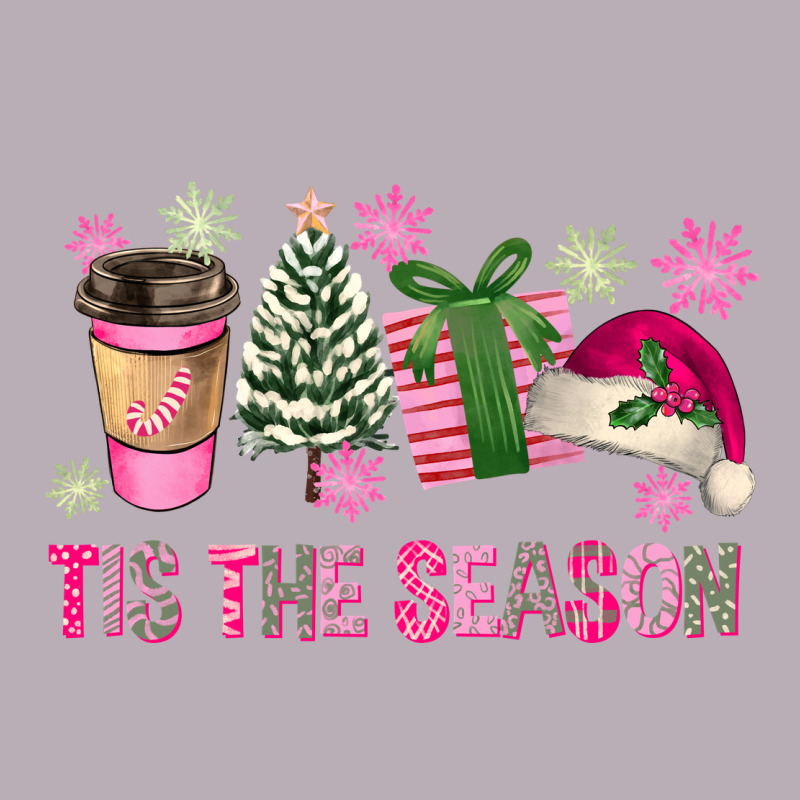 Pink Christmas Tis The Season Vintage Tee by FaDigitalArtStudio | Teevron