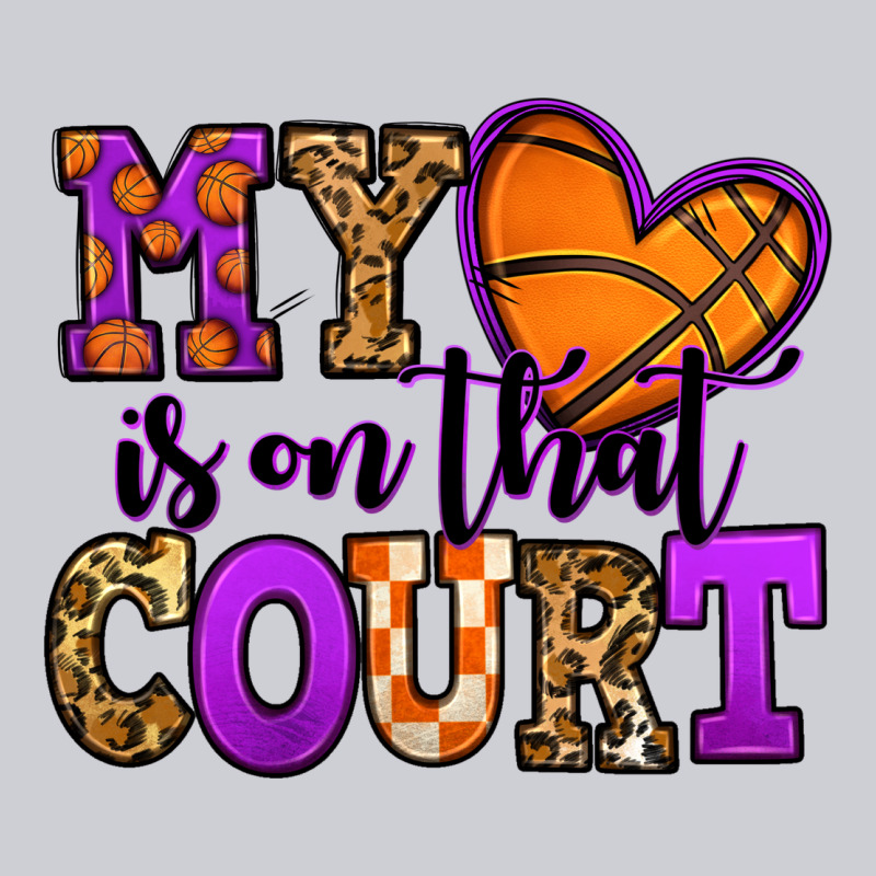 My Heart Is On That Court Basketball Heavyweight Sweatshirt by Jasminsmagicworld | Teevron