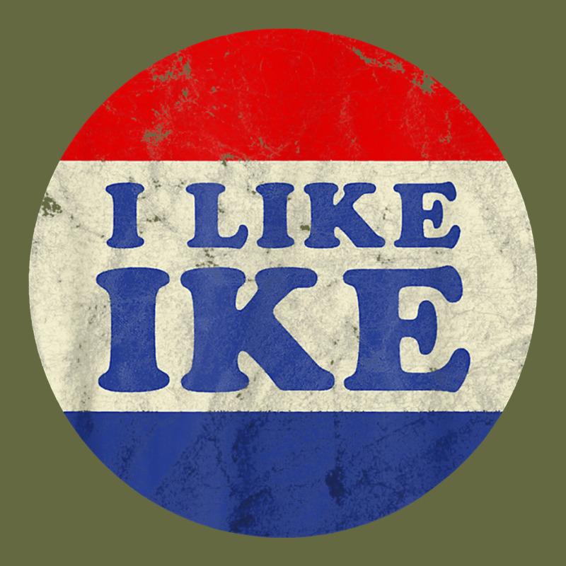 I Like Ike Political Button Vintage Distressed Long Sleeve Tee by baoMotion | Teevron