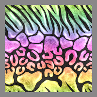 Neon Rainbow Safari Seamless Pattern Vintage Tee | Teevron