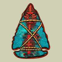 Turquoise Glitter Aztec Arrowhead Heavy Core Tee | Teevron