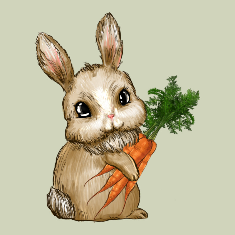 Happy Easter With Bunny And Carrot Heavyweight Hoodie by RanaPortraitStore | Teevron