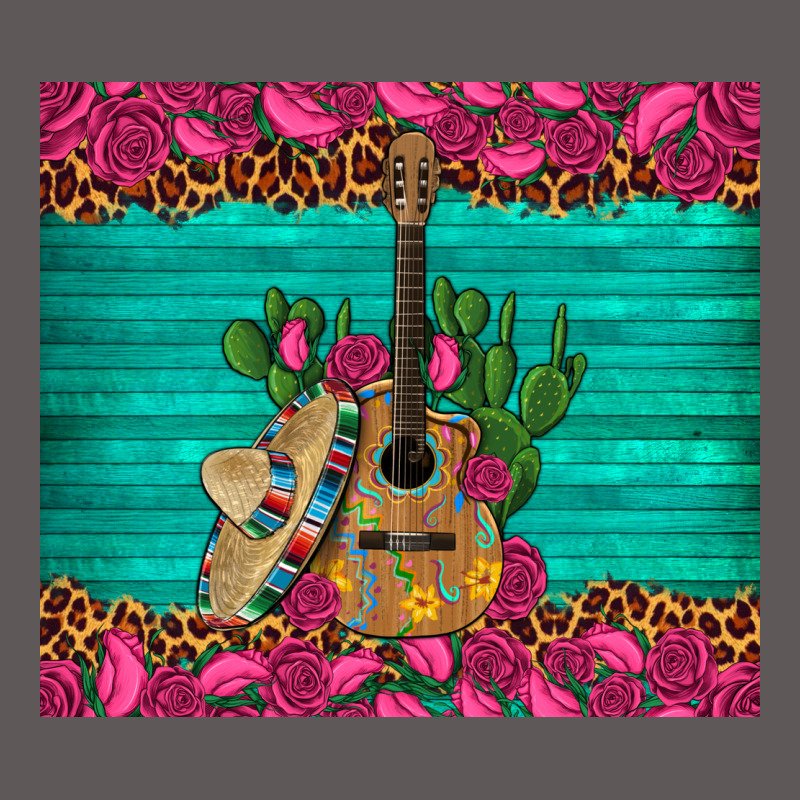 Mexican Guitar Roses Cactus Sombrero Premium Hoodie by Artiststas | Teevron