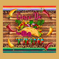 Cinco De Taco Paper Serape Leopard Wooden Premium Hoodie | Teevron