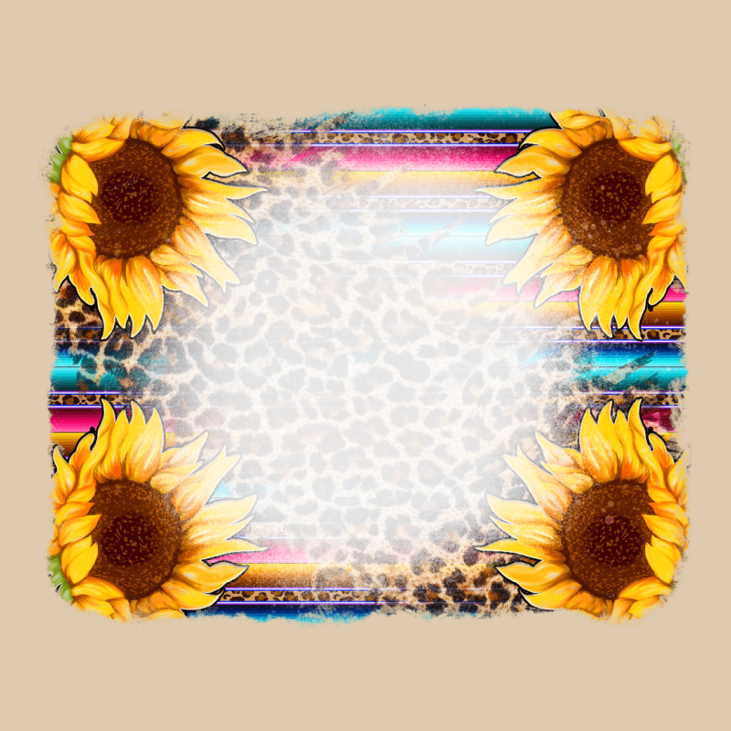 Serape Bleached Sunflowers Leopard Background Classic Tee by CowCowDesign | Teevron